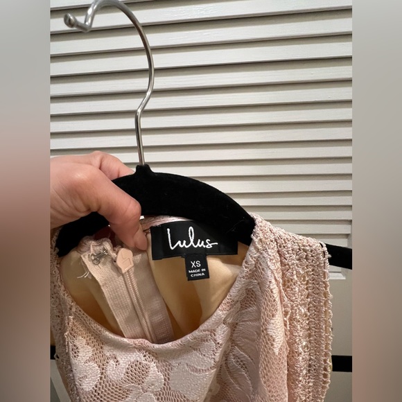 Lulus XS light pink bridesmaid or wedding dress. - Picture 6 of 6